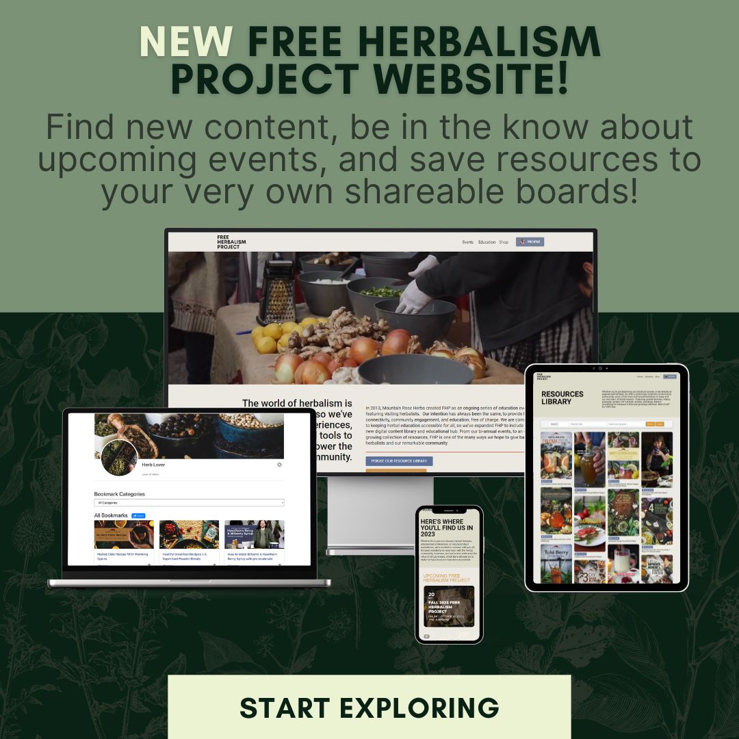 Check out our new Free Herbalism Project website