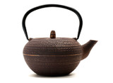 Brown Cast Iron Teapot