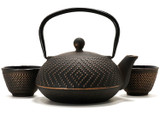 Dotted Cast Iron Teapot Set